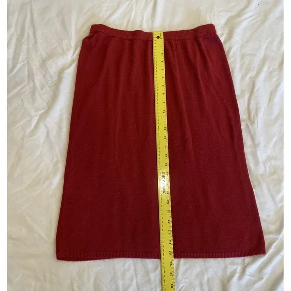 VTG Jason Maxwell‎ Sweater/Sweater dress with matching skirt red 80's 90's - Picture 7 of 10